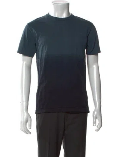 Pre-owned Sunspel Crew Neck Short Sleeve T-shirt In Blue