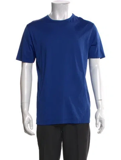 Pre-owned Sunspel Crew Neck Short Sleeve T-shirt In Blue
