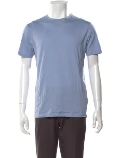 Pre-owned Sunspel Crew Neck Short Sleeve T-shirt In Blue