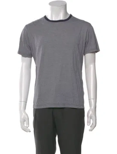 Pre-owned Sunspel Crew Neck Short Sleeve T-shirt In Gray