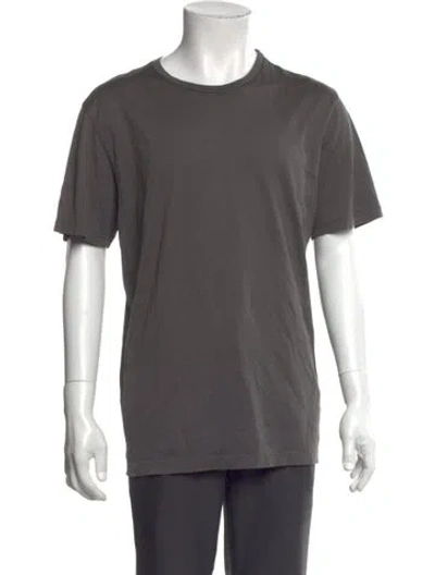 Pre-owned Sunspel Crew Neck Short Sleeve T-shirt In Gray
