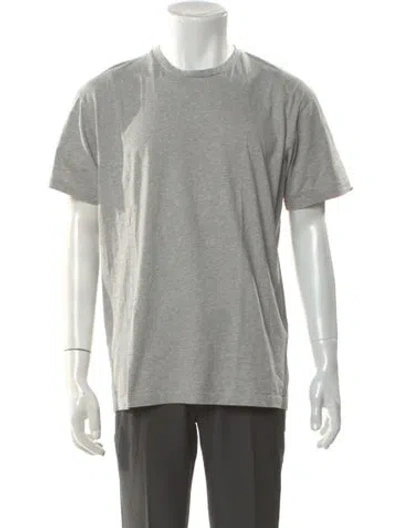 Pre-owned Sunspel Crew Neck Short Sleeve T-shirt In Gray