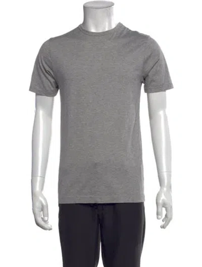 Pre-owned Sunspel Crew Neck Short Sleeve T-shirt In Gray