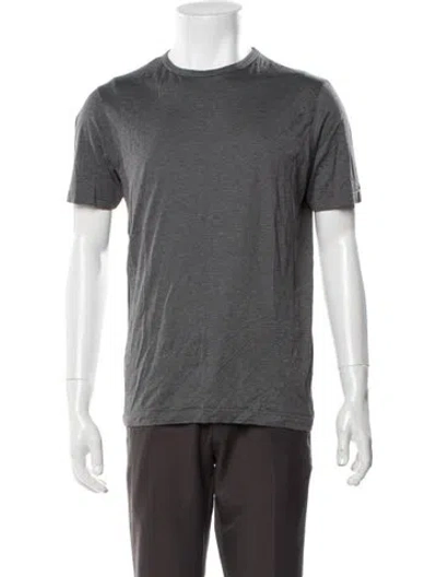 Pre-owned Sunspel Crew Neck Short Sleeve T-shirt In Gray
