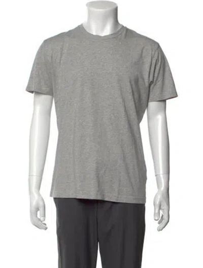 Pre-owned Sunspel Crew Neck Short Sleeve T-shirt In Gray