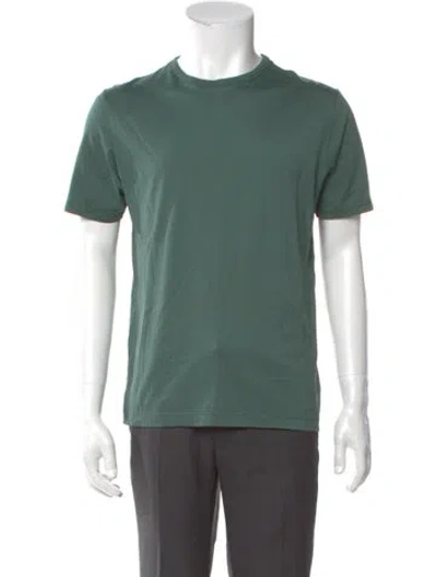 Pre-owned Sunspel Crew Neck Short Sleeve T-shirt In Green