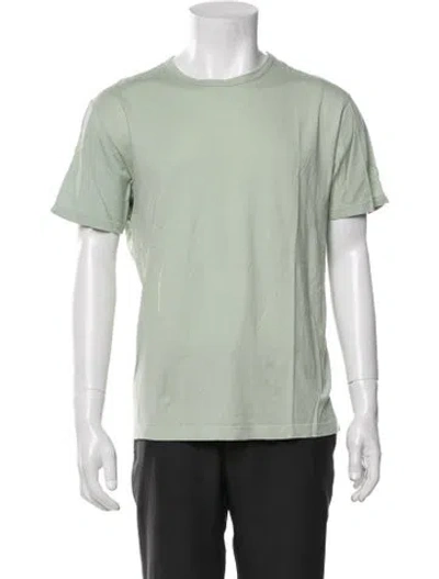 Pre-owned Sunspel Crew Neck Short Sleeve T-shirt In Green