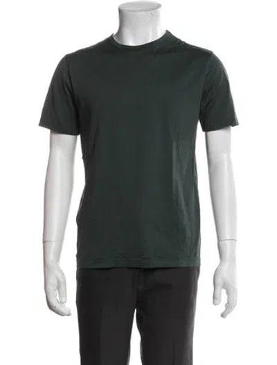 Pre-owned Sunspel Crew Neck Short Sleeve T-shirt In Green