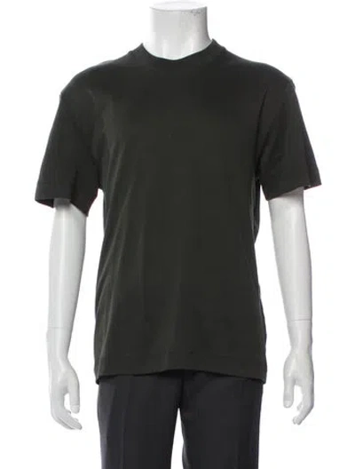 Pre-owned Sunspel Crew Neck Short Sleeve T-shirt In Green