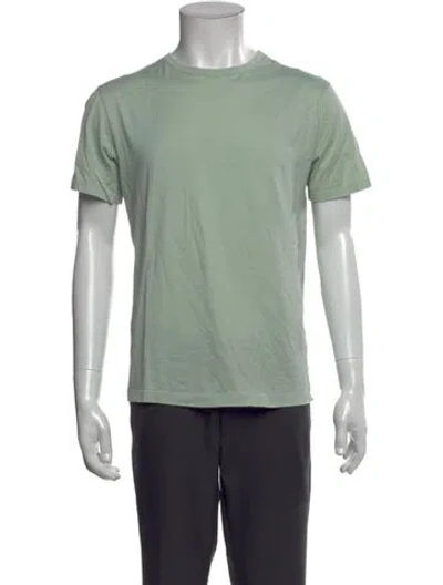 Pre-owned Sunspel Crew Neck Short Sleeve T-shirt In Green