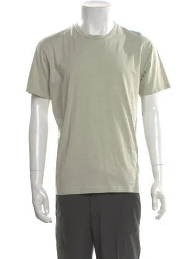 Pre-owned Sunspel Crew Neck Short Sleeve T-shirt In Green