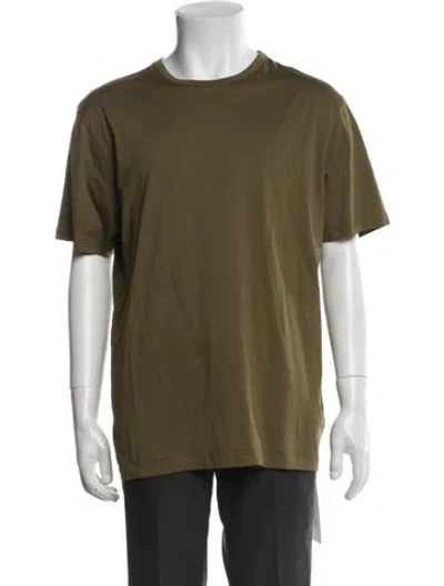Pre-owned Sunspel Crew Neck Short Sleeve T-shirt In Green