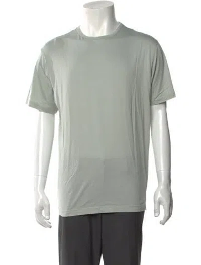 Pre-owned Sunspel Crew Neck Short Sleeve T-shirt In Green
