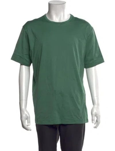 Pre-owned Sunspel Crew Neck Short Sleeve T-shirt In Green