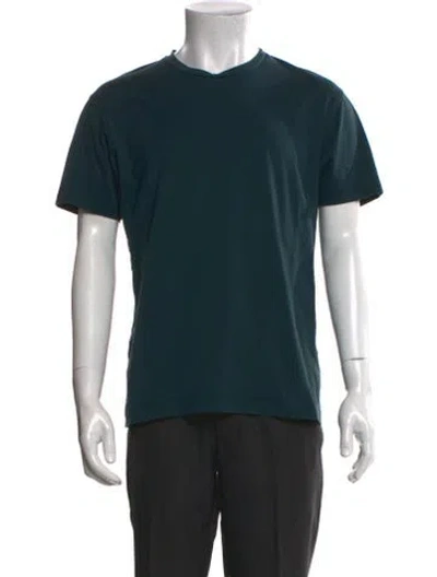Pre-owned Sunspel Crew Neck Short Sleeve T-shirt In Green