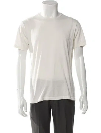 Pre-owned Sunspel Crew Neck Short Sleeve T-shirt In Neutral