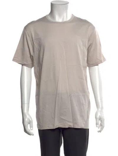 Pre-owned Sunspel Crew Neck Short Sleeve T-shirt In Neutral