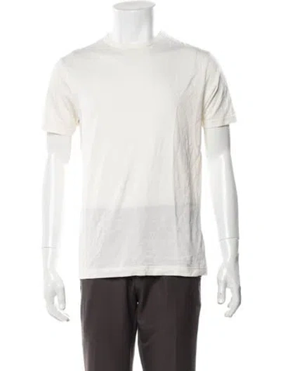 Pre-owned Sunspel Crew Neck Short Sleeve T-shirt In Neutral