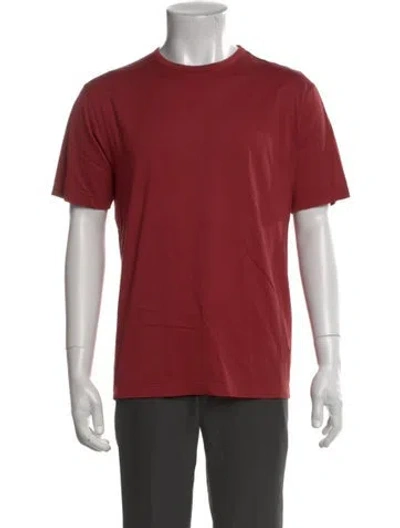 Pre-owned Sunspel Crew Neck Short Sleeve T-shirt In Red