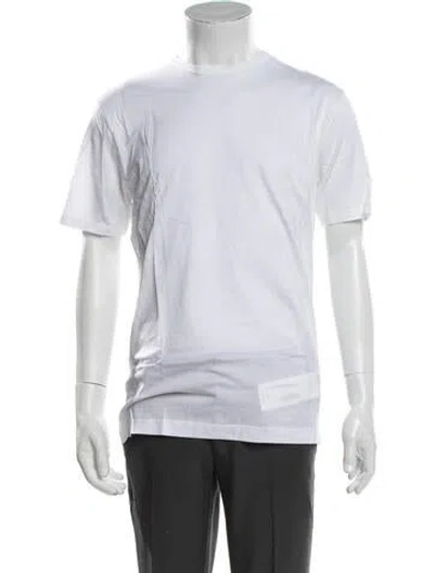 Pre-owned Sunspel Crew Neck Short Sleeve T-shirt W/ Tags In White