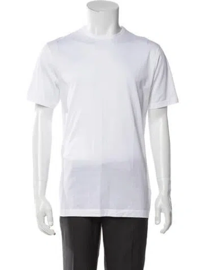 Pre-owned Sunspel Crew Neck Short Sleeve T-shirt In White