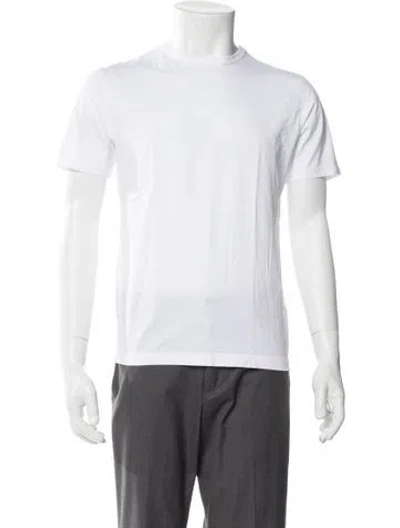 Pre-owned Sunspel Crew Neck Short Sleeve T-shirt In White