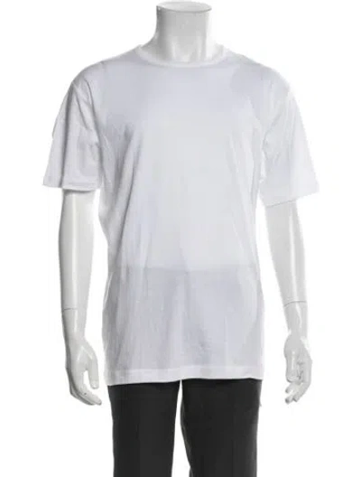Pre-owned Sunspel Crew Neck Short Sleeve T-shirt In White