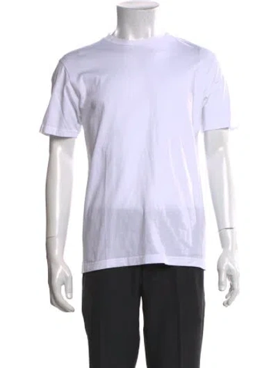 Pre-owned Sunspel Crew Neck Short Sleeve T-shirt In White