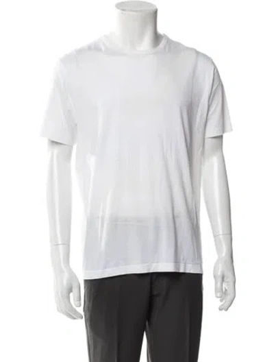 Pre-owned Sunspel Crew Neck Short Sleeve T-shirt In White