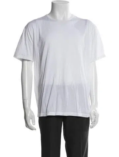 Pre-owned Sunspel Crew Neck Short Sleeve T-shirt In White