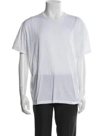 Pre-owned Sunspel Crew Neck Short Sleeve T-shirt In White