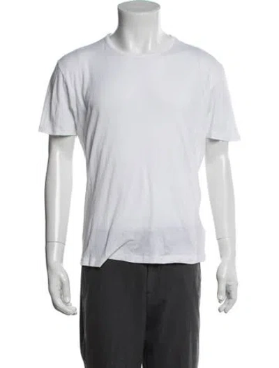Pre-owned Sunspel Crew Neck Short Sleeve T-shirt In White