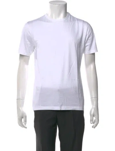 Pre-owned Sunspel Crew Neck Short Sleeve T-shirt In White