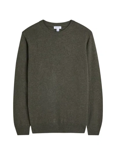 Sunspel Crew-neck Sweater In Gray