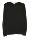 Sunspel Crew Neck Sweater In Green