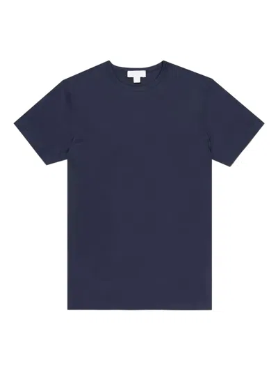 Sunspel Crew-neck T-shirt In Blue