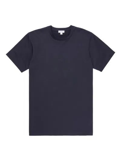 Sunspel Crew-neck T-shirt In Blue