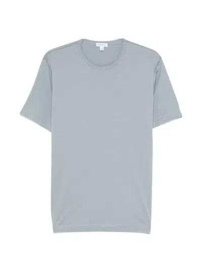 Sunspel Crew-neck Short-sleeve T-shirt In Blue