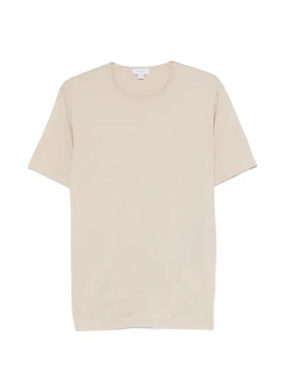 Sunspel Crew-neck Short-sleeve T-shirt In Neutral