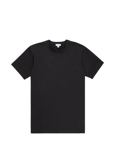 Sunspel Slim-fit Cotton-jersey T-shirt In Black