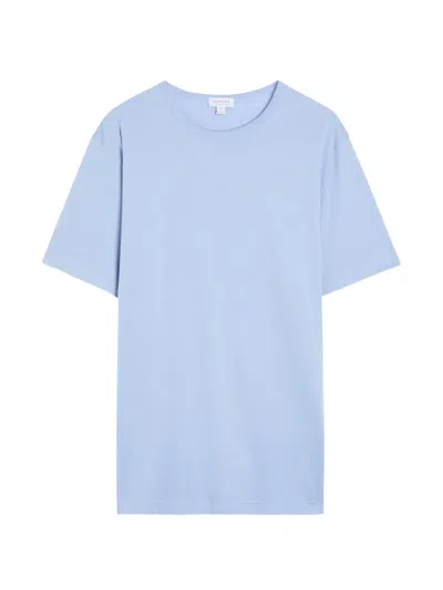 Sunspel Crew-neck T-shirt In Blue