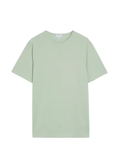 Sunspel Crew-neck T-shirt In Green