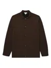 Sunspel Double-faced Buttoned Jacket In Brown
