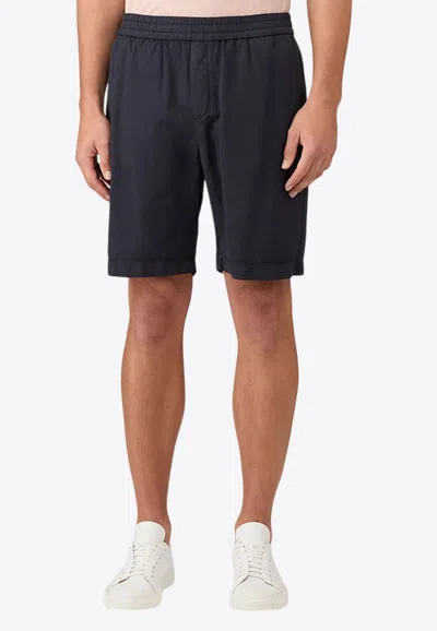 Sunspel Drawstring Bermuda Shorts In Black
