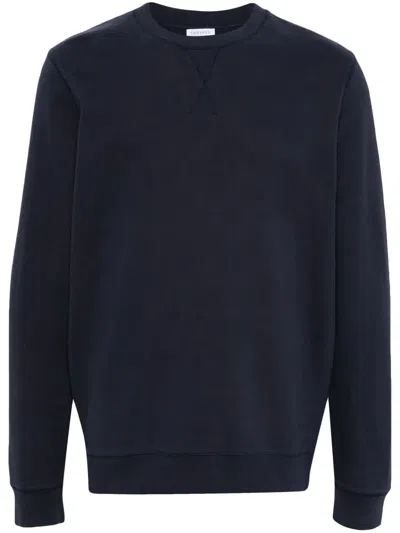 Sunspel Fine-knit Cotton Sweater In Blue