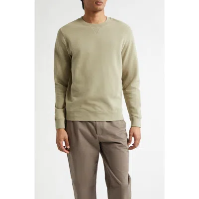 Sunspel French Terry Sweatshirt In Green