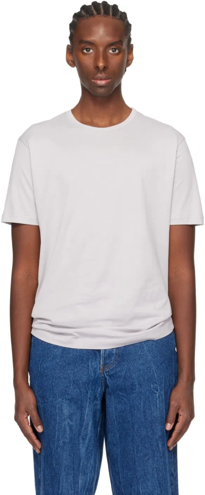 Sunspel Gray Classic T-shirt In Smoke