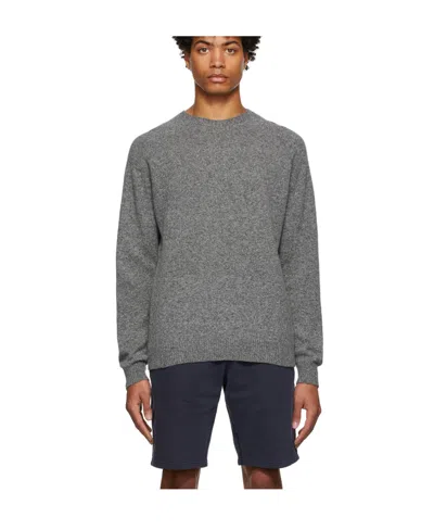 Sunspel Gray Round-neck Knitted Pullover