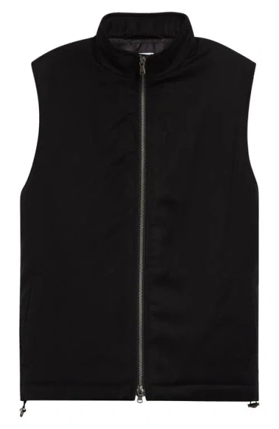 Sunspel Wool Gilet In Black