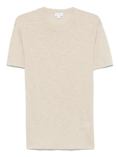 Sunspel Jersey T-shirt In Neutrals